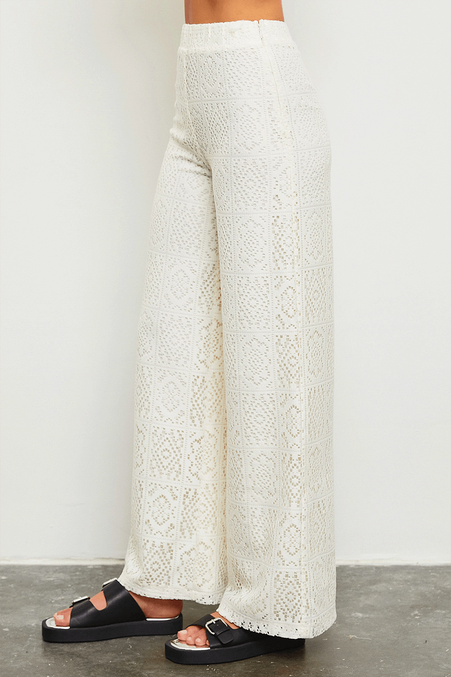 Lulu Crochet Flare Pants-3