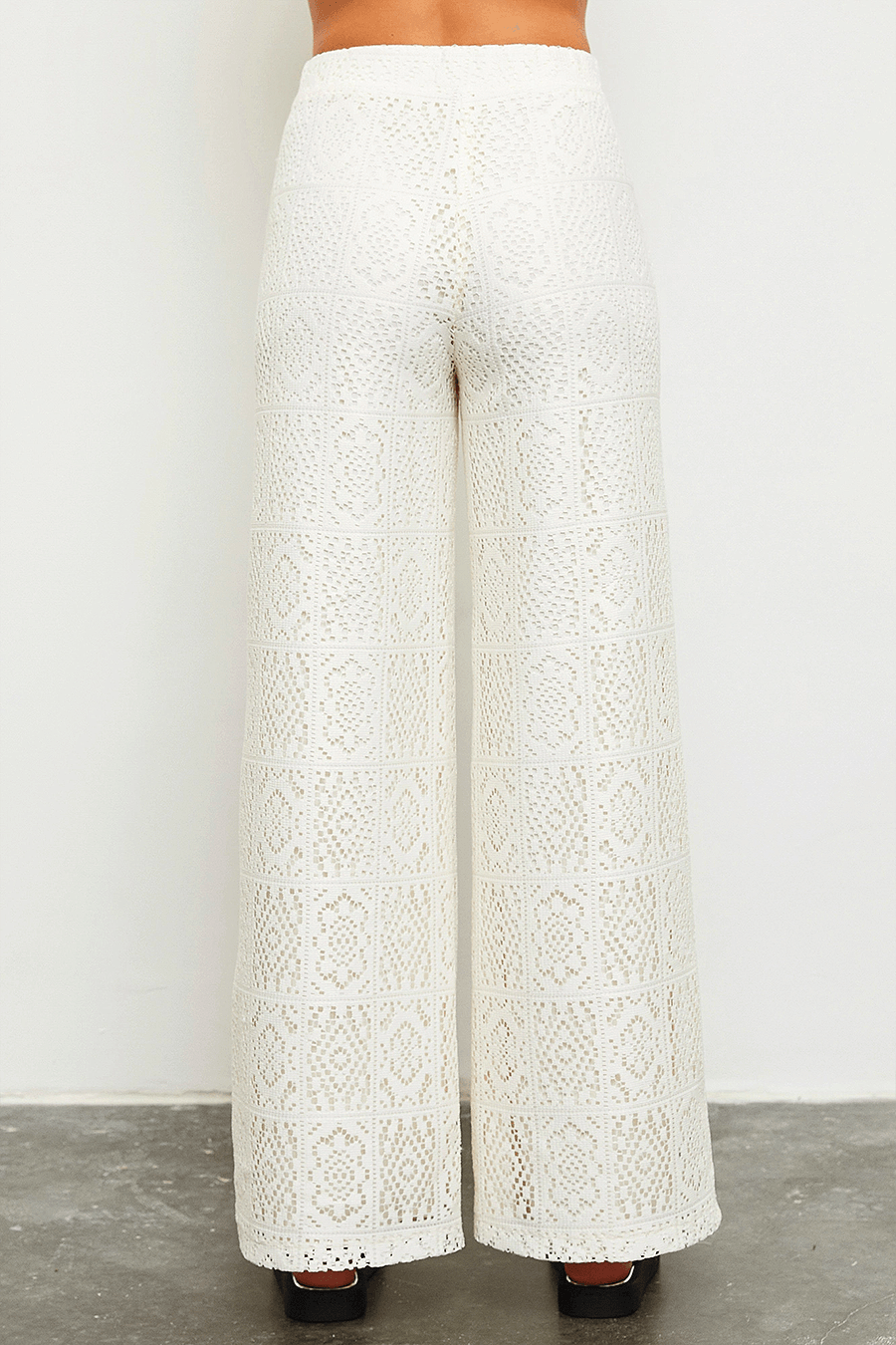 Lulu Crochet Flare Pants-4