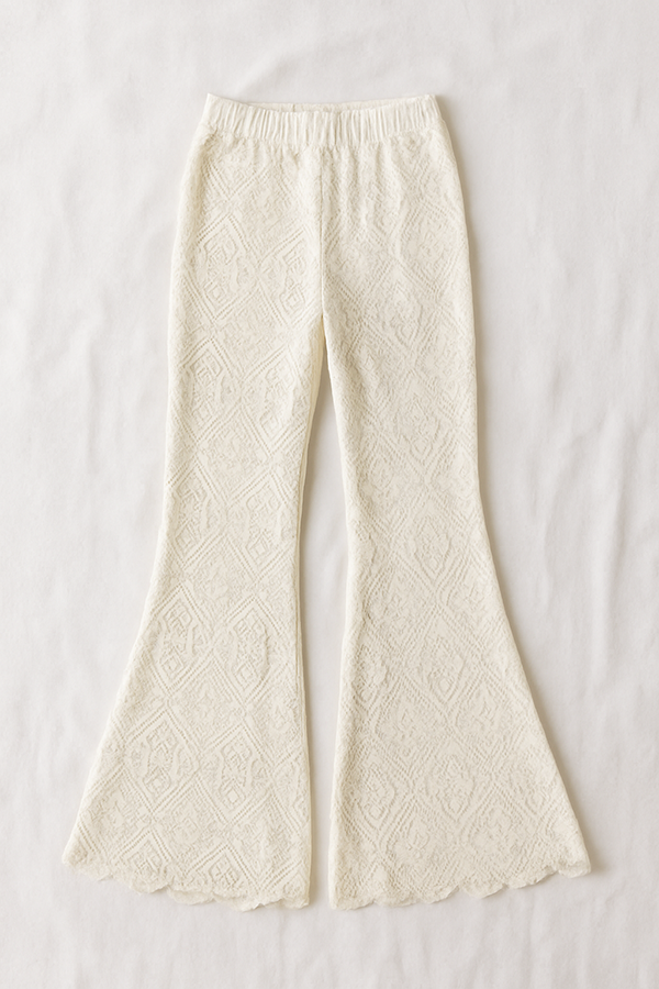 Lulu Crochet Flare Pants-2